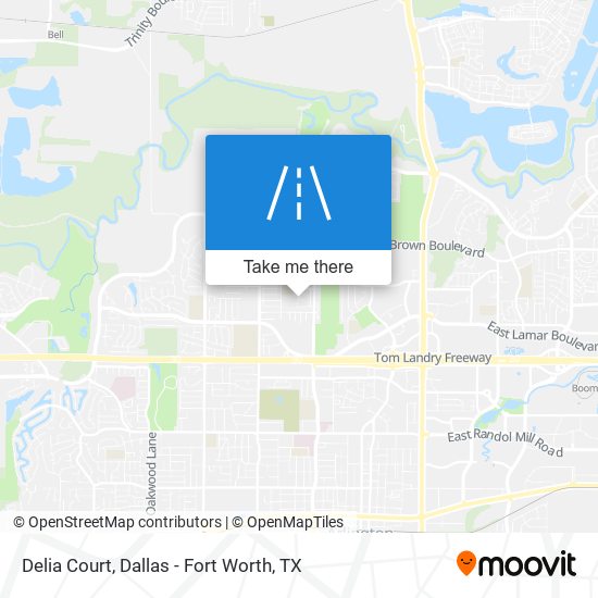 Delia Court map