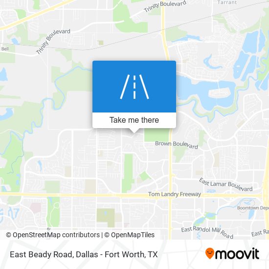 East Beady Road map