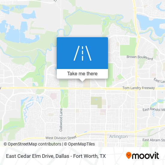 East Cedar Elm Drive map