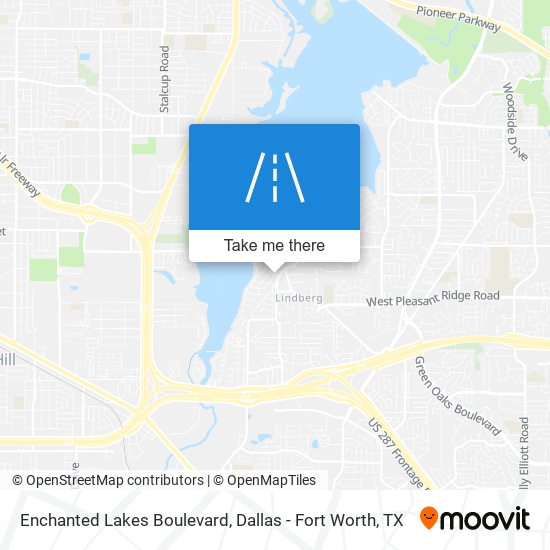 Enchanted Lakes Boulevard map
