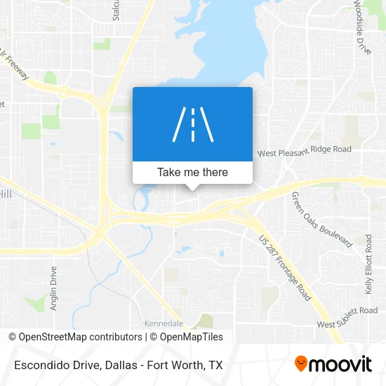 Escondido Drive map