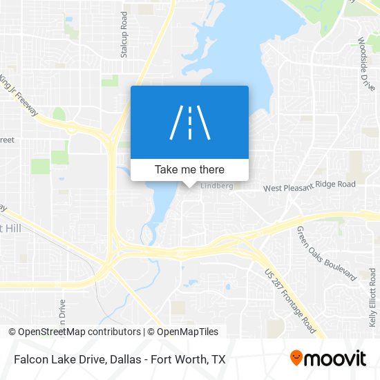 Falcon Lake Drive map