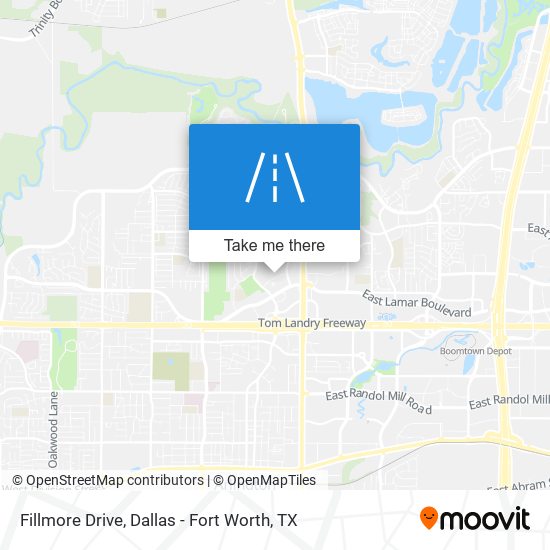 Fillmore Drive map
