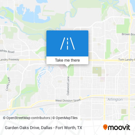 Garden Oaks Drive map
