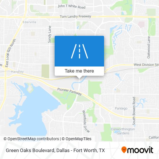 Green Oaks Boulevard map