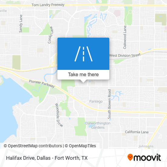 Mapa de Halifax Drive