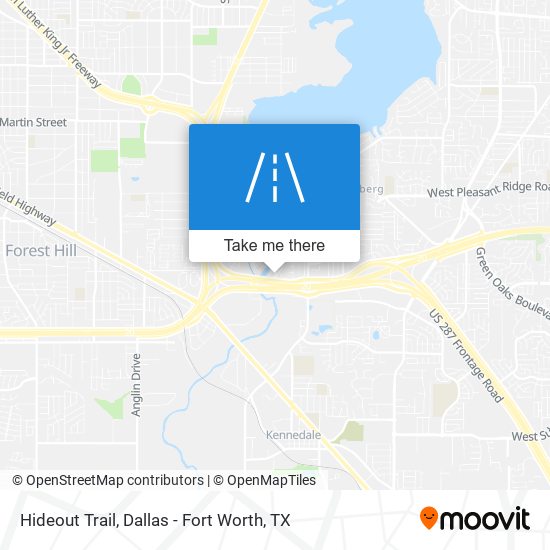 Hideout Trail map
