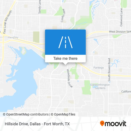 Hillside Drive map