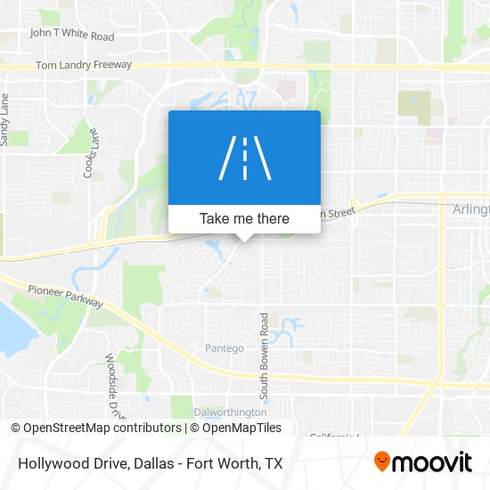 Hollywood Drive map