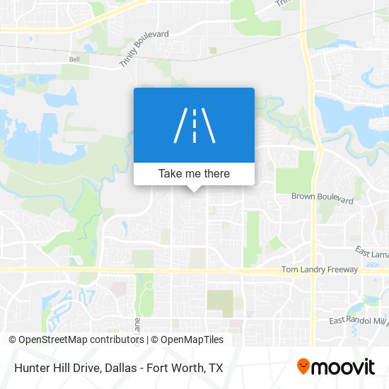 Hunter Hill Drive map