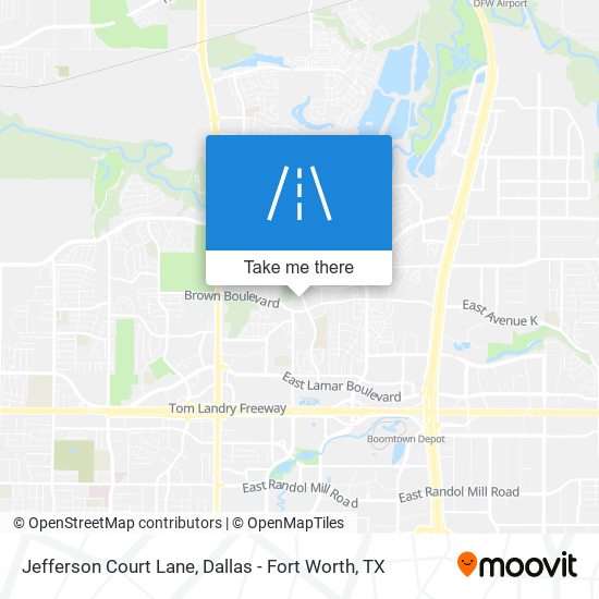 Jefferson Court Lane map
