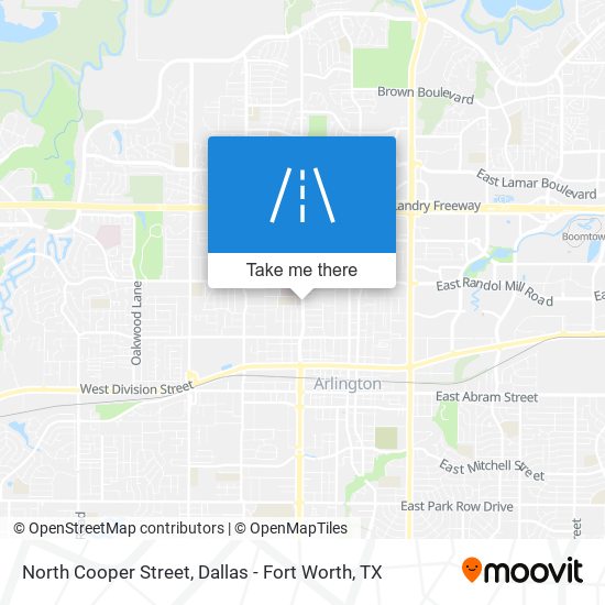 Mapa de North Cooper Street