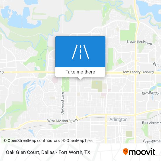Oak Glen Court map
