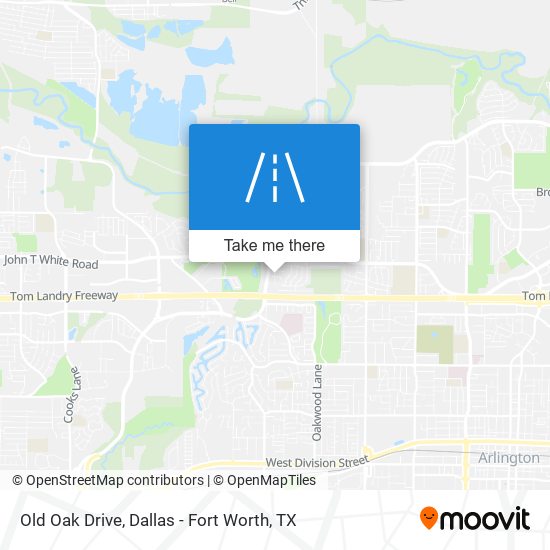 Old Oak Drive map