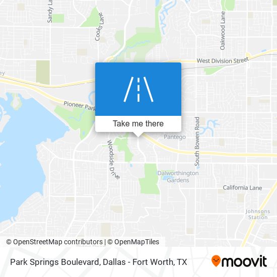 Park Springs Boulevard map