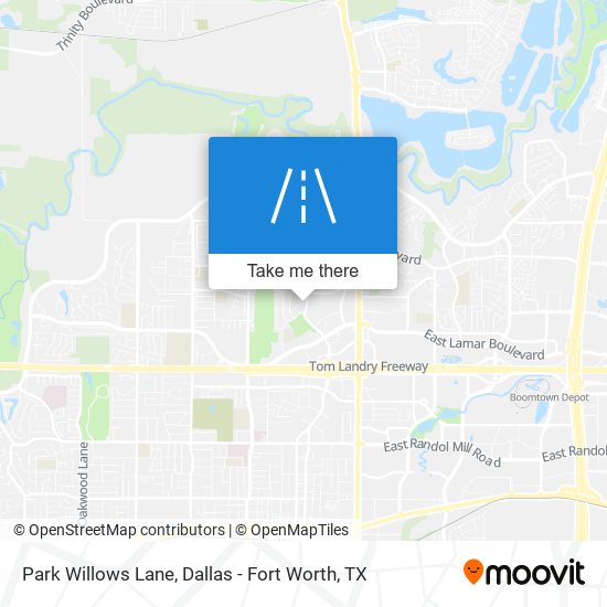 Park Willows Lane map