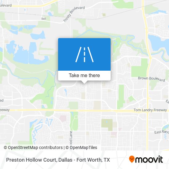 Preston Hollow Court map