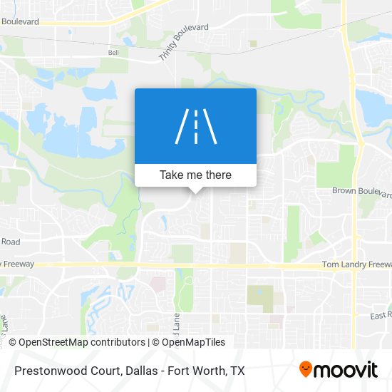 Mapa de Prestonwood Court