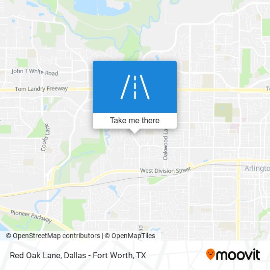 Red Oak Lane map
