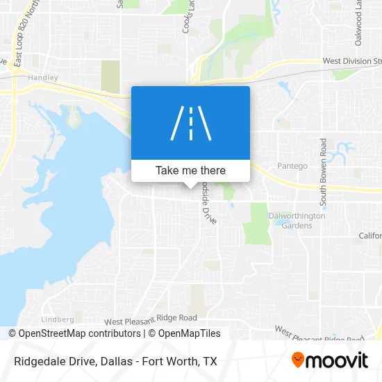 Ridgedale Drive map
