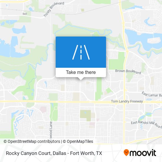 Rocky Canyon Court map