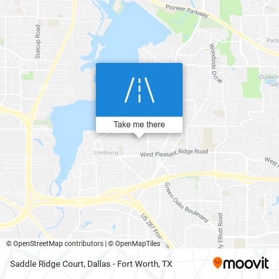 Mapa de Saddle Ridge Court