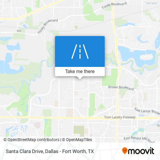 Santa Clara Drive map