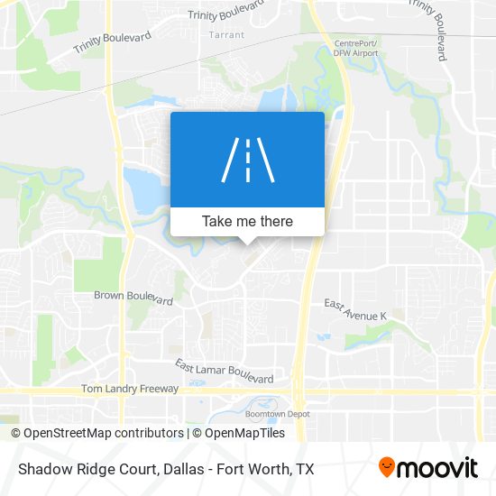Shadow Ridge Court map