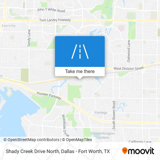 Shady Creek Drive North map