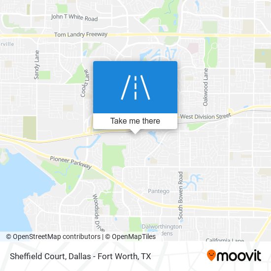 Mapa de Sheffield Court