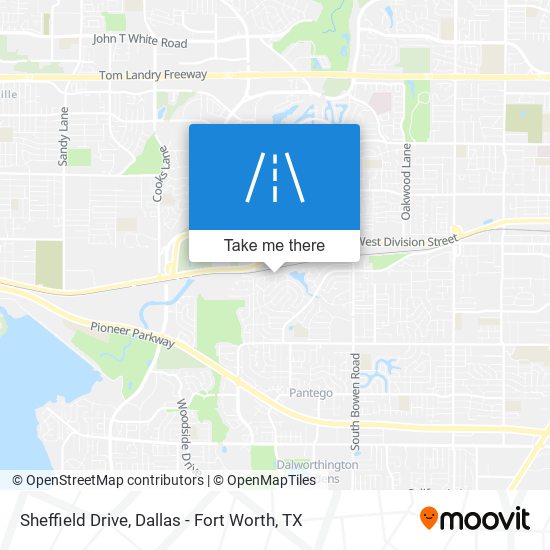 Sheffield Drive map