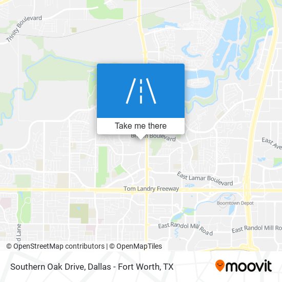 Southern Oak Drive map