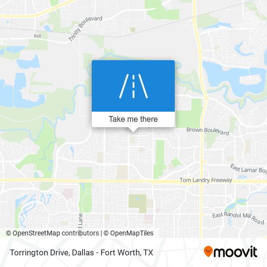 Torrington Drive map