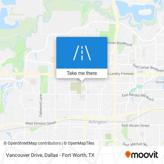 Vancouver Drive map