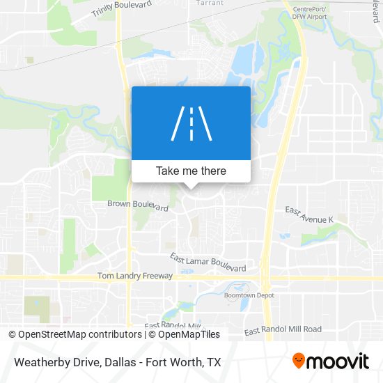 Weatherby Drive map