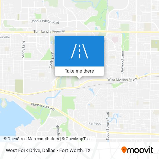 West Fork Drive map