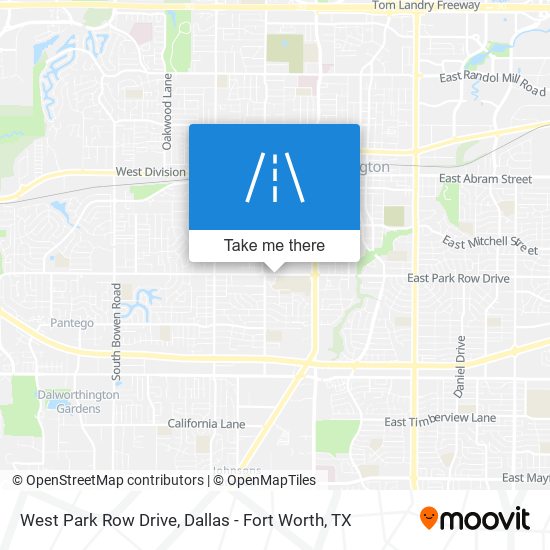 Mapa de West Park Row Drive