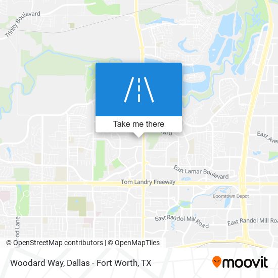 Woodard Way map