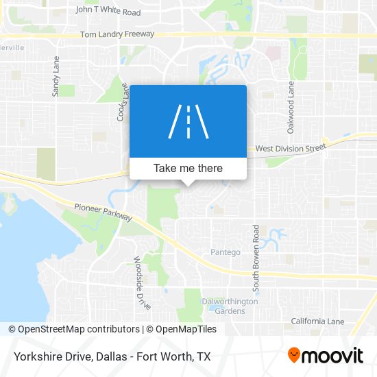 Yorkshire Drive map