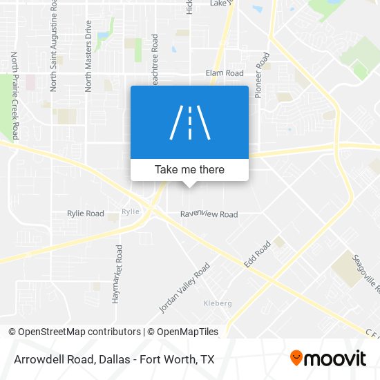 Arrowdell Road map