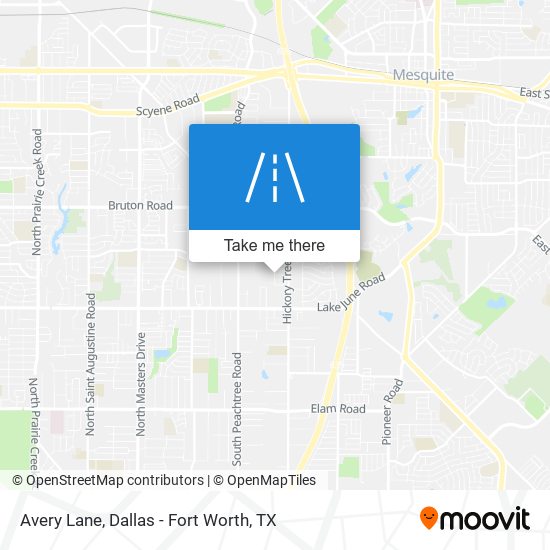 Mapa de Avery Lane