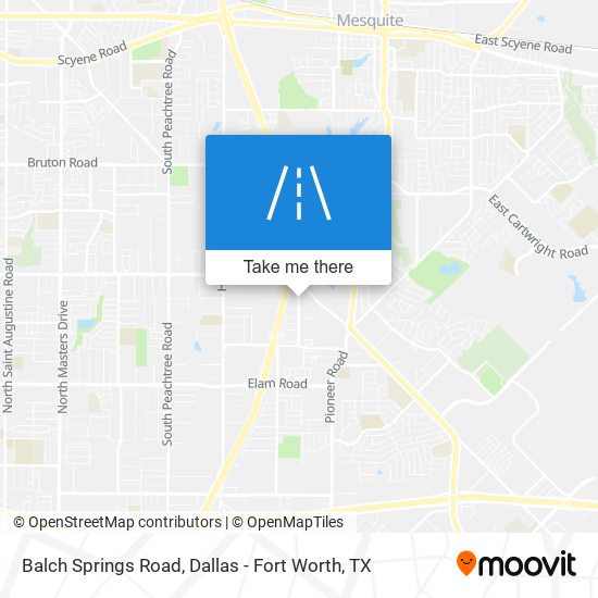 Mapa de Balch Springs Road
