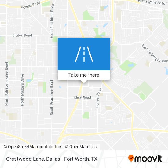 Mapa de Crestwood Lane