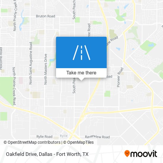 Oakfield Drive map