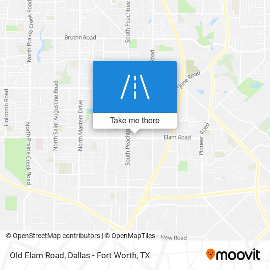 Old Elam Road map