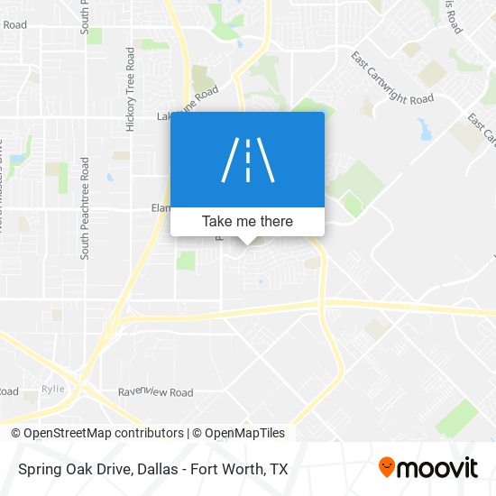 Spring Oak Drive map