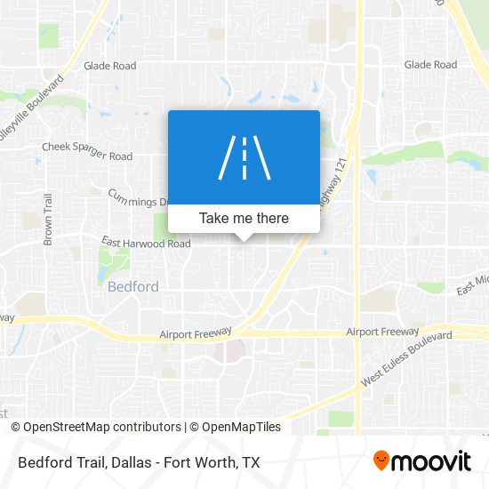 Bedford Trail map
