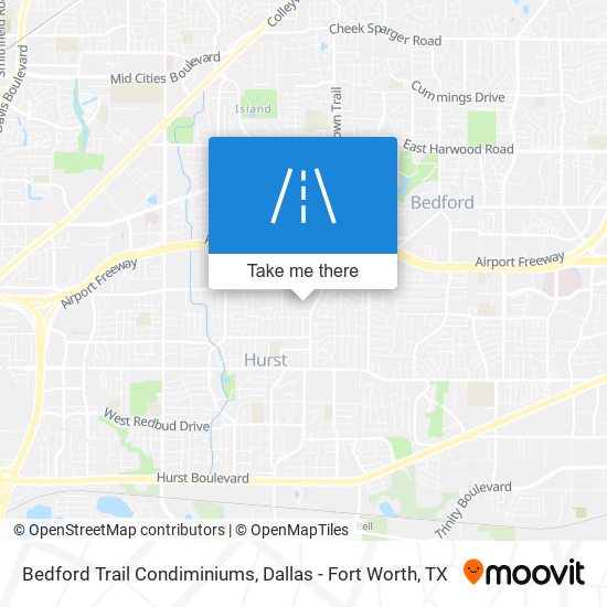 Bedford Trail Condiminiums map