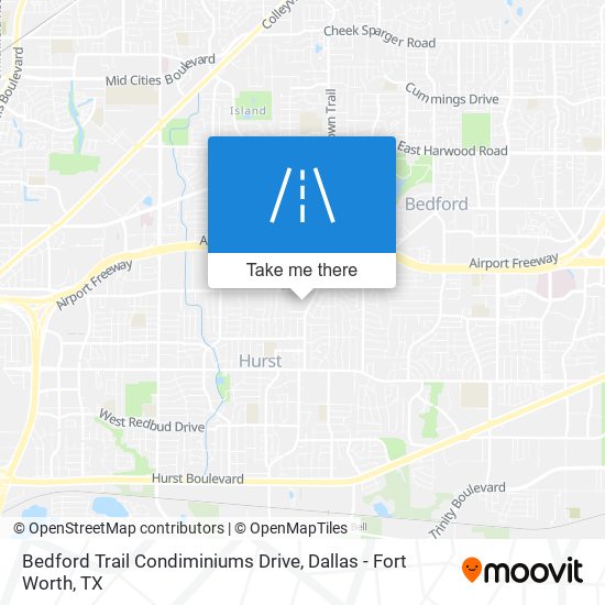 Mapa de Bedford Trail Condiminiums Drive