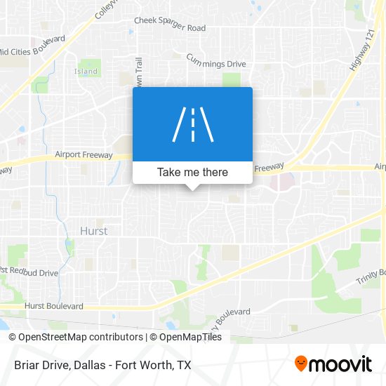 Briar Drive map